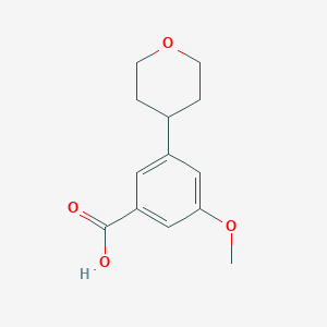 3-Methoxy-5-(tetrahydro-2H-pyran-4-yl)benzoic acid