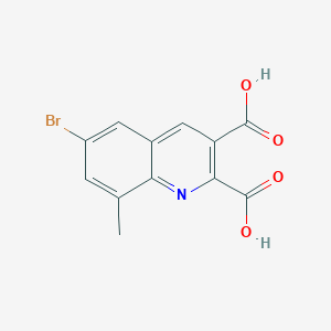 6-Bromo-8-methylquinoline-2,3-dicarboxylic acid