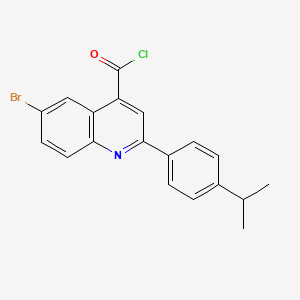 6-Bromo-2-(4-isopropylphenyl)quinoline-4-carbonyl chloride