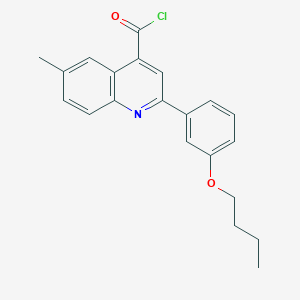 2-(3-Butoxyphenyl)-6-methylquinoline-4-carbonyl chloride