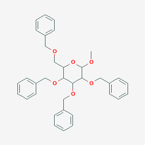 molecular formula C35H38O6 B013724 (2R,3S,4S,5R,6S)-3,4,5-三(苄氧基)-2-((苄氧基)甲基)-6-甲氧基四氢-2H-吡喃 CAS No. 53008-63-2