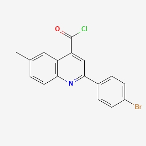 2-(4-Bromophenyl)-6-methylquinoline-4-carbonyl chloride