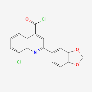2-(1,3-Benzodioxol-5-YL)-8-chloroquinoline-4-carbonyl chloride