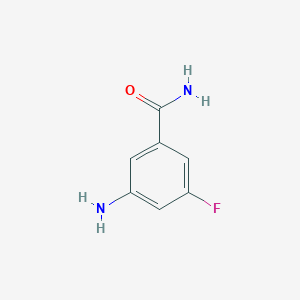 molecular formula C7H7FN2O B1372434 3-氨基-5-氟苯甲酰胺 CAS No. 1036757-40-0