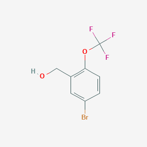 molecular formula C8H6BrF3O2 B1372437 (5-溴-2-(三氟甲氧基)苯基)甲醇 CAS No. 685126-86-7