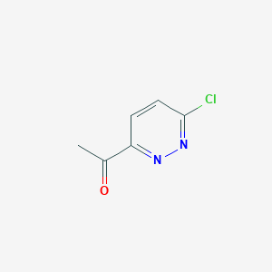 molecular formula C6H5ClN2O B1372438 3-乙酰基-6-氯吡哒嗪 CAS No. 214701-31-2