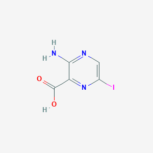molecular formula C5H4IN3O2 B1372445 3-Amino-6-iodopyrazine-2-carboxylic acid CAS No. 875781-48-9