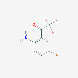 molecular formula C8H5BrF3NO B1372452 1-(2-Amino-5-bromophenyl)-2,2,2-trifluoroethanone CAS No. 1233967-22-0