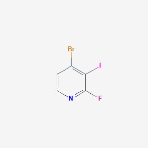 molecular formula C5H2BrFIN B1372459 4-Bromo-2-fluoro-3-iodopyridine CAS No. 917969-51-8