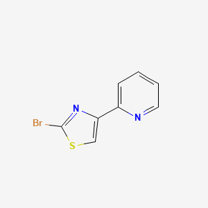 molecular formula C8H5BrN2S B1372461 2-Bromo-4-(pyridin-2-YL)thiazole CAS No. 886370-89-4