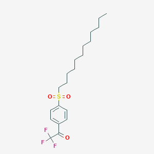B137247 1-[4-(Dodecylsulfonyl)phenyl]-2,2,2-trifluoroethanone CAS No. 129476-48-8