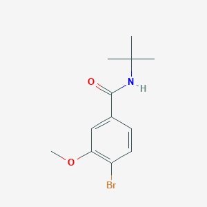 molecular formula C12H16BrNO2 B1372470 N-叔丁基-4-溴-3-甲氧基苯甲酰胺 CAS No. 1072944-39-8