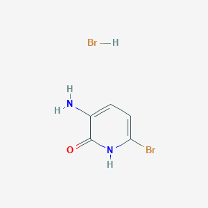 molecular formula C5H6Br2N2O B1372481 3-氨基-6-溴吡啶-2(1H)-酮氢溴酸盐 CAS No. 1187930-34-2