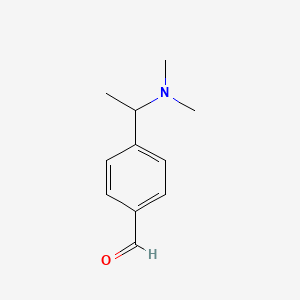 molecular formula C11H15NO B1372486 4-[1-(ジメチルアミノ)エチル]ベンズアルデヒド CAS No. 915922-29-1