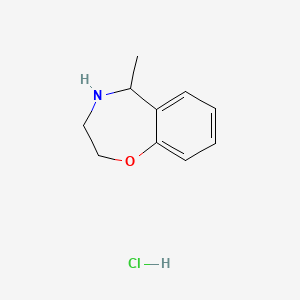 molecular formula C10H14ClNO B1372488 5-Methyl-2,3,4,5-tetrahydro-1,4-benzoxazepine hydrochloride CAS No. 1193389-06-8