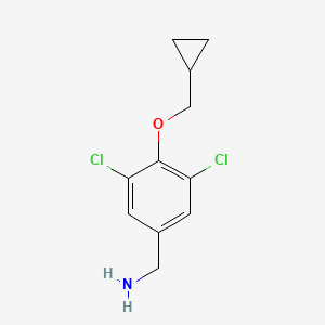 3,5-Dichloro-4-cyclopropylmethoxybenzylamine