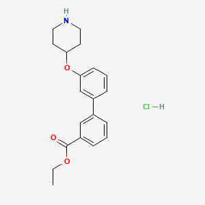 3'-(Piperidin-4-yloxy)biphenyl-3-carboxylate hydrochloride