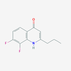 7,8-Difluoro-4-hydroxy-2-propylquinoline