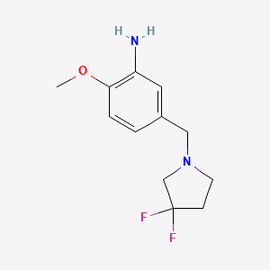 5-((3,3-Difluoropyrrolidin-1-yl)methyl)-2-methoxyaniline