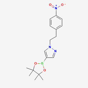 1-[2-(4-Nitrophenyl)-ethyl]-4-(4,4,5,5-tetramethyl-[1,3,2]dioxaborolan-2-yl)-1H-pyrazole