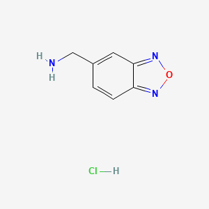 molecular formula C7H8ClN3O B1372493 (2,1,3-Benzoxadiazol-5-ylmethyl)amine hydrochloride CAS No. 1108713-69-4