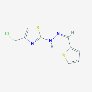 Thiophene-2-carbaldehyde [4-(chloromethyl)-1,3-thiazol-2-yl]hydrazone