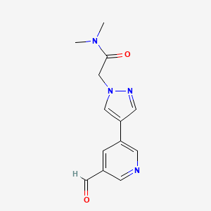 2-[4-(5-Formylpyridin-3-yl)-pyrazol-1-yl]-N,N-dimethylacetamide