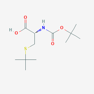 molecular formula C12H23NO4S B1372496 Boc-S-t-butyl-D-cysteine CAS No. 872211-02-4