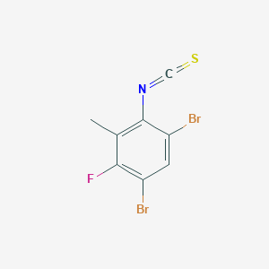 2,4-Dibromo-5-fluoro-6-methylphenylisothiocyanate