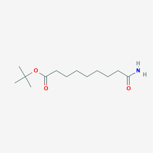 molecular formula C13H25NO3 B13724977 tert-Butyl 9-amino-9-oxononanoate 