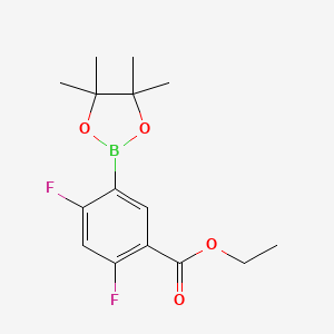 Ethyl 2,4-difluoro-5-(4,4,5,5-tetramethyl-1,3,2-dioxaborolan-2-yl)benzoate