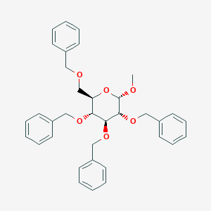 molecular formula C35H38O6 B013725 2,3,4,6-tétra-O-benzyl-α-D-glucopyrannoside de méthyle CAS No. 17791-37-6