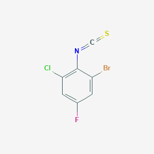 molecular formula C7H2BrClFNS B13725007 2-Bromo-6-chloro-4-fluorophenyl isothiocyanate 