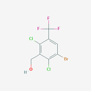 (3-Bromo-2,6-dichloro-5-(trifluoromethyl)phenyl)methanol