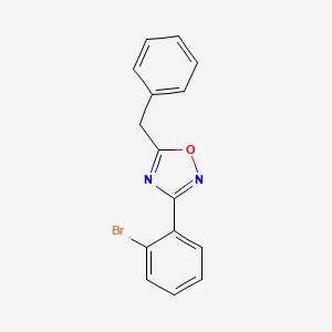 molecular formula C15H11BrN2O B1372504 5-Benzyl-3-(2-bromophenyl)-1,2,4-oxadiazole CAS No. 1033201-86-3