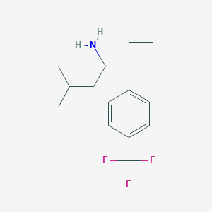 3-Methyl-1-[1-[4-(trifluoromethyl)phenyl]cyclobutyl]-1-butylamine