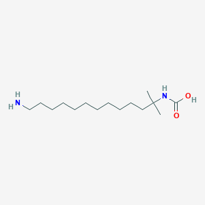 molecular formula C15H32N2O2 B13725059 (13-Amino-2-methyltridecan-2-yl)carbamic acid 