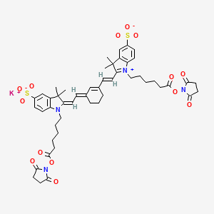 molecular formula C50H57KN4O14S2 B13725067 Sulfo-Cyanine7 bis-NHS ester 