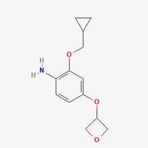 2-Cyclopropylmethoxy-4-(oxetan-3-yloxy)-phenylamine