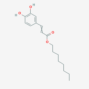 molecular formula C17H24O4 B13725085 Octyl 3-(3,4-dihydroxyphenyl)prop-2-enoate CAS No. 158774-08-4