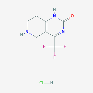 5,6,7,8-Tetrahydro-2-hydroxy-4-(trifluoromethyl)pyrido-[4,3-d]-pyrimidine hydrochloride