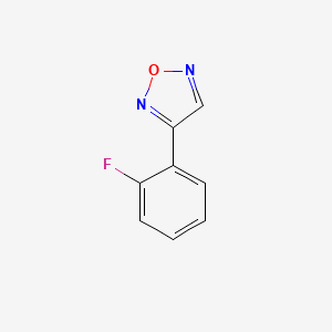 molecular formula C8H5FN2O B13725108 3-(2-Fluorophenyl)-1,2,5-oxadiazole 