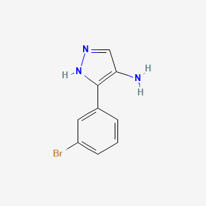 3-(3-bromophenyl)-1H-pyrazol-4-amine