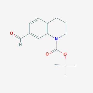 molecular formula C15H19NO3 B1372513 tert-Butyl 7-formyl-3,4-dihydroquinoline-1(2H)-carboxylate CAS No. 943736-61-6