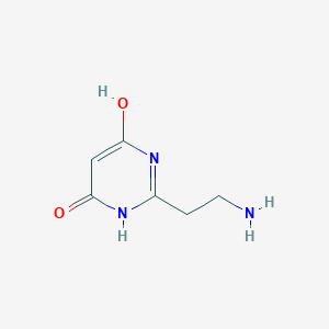 molecular formula C6H9N3O2 B1372515 2-(2-Aminoethyl)pyrimidine-4,6-diol CAS No. 1082402-61-6