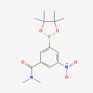 N,N-Dimethyl-3-nitro-5-(4,4,5,5-tetramethyl-[1,3,2]dioxaborolan-2-yl)-benzamide