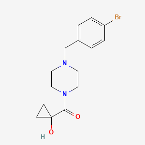 molecular formula C15H19BrN2O2 B13725157 [4-(4-Bromobenzyl)-piperazin-1-yl]-(1-hydroxycyclopropyl)-methanone 