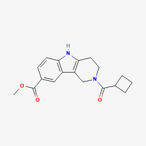 Methyl 2-(cyclobutylcarbonyl)-2,3,4,5-tetrahydro-1H-pyrido[4,3-b]indole-8-carboxylate