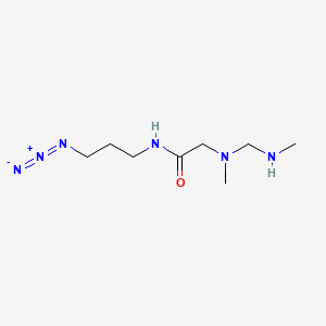 molecular formula C8H18N6O B13725205 Azide-Polysarcosine100 