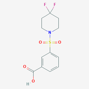 3-((4,4-Difluoropiperidin-1-yl)sulfonyl)benzoic acid